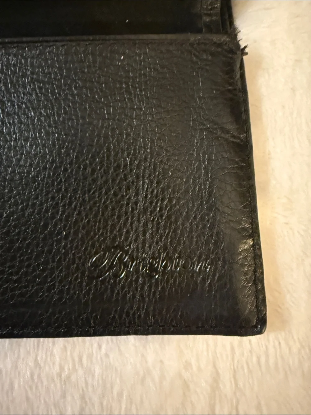 Brighton Women's Two-Tone Brown and Black Leather Wallet w/ Silver Heart.
